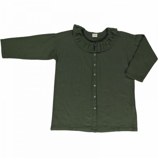 Blouses & Chemises Enfant | Poudre Organic Blouse Aronie Forest Green